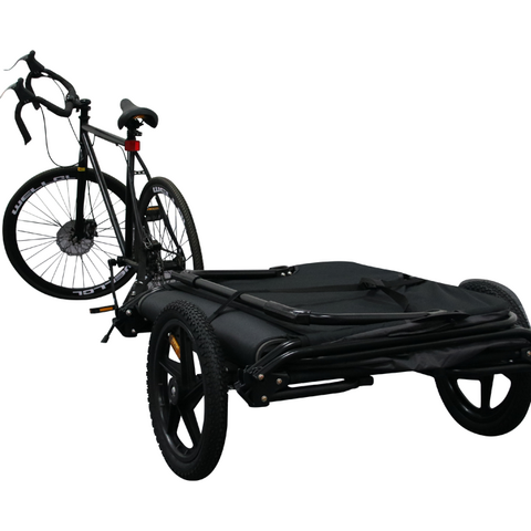 bike trailer tent with bike rear sight
