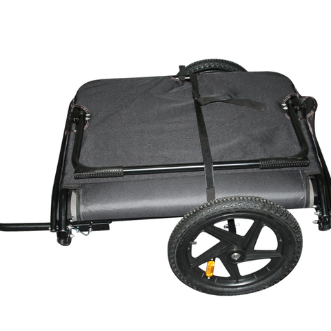 bike trailer tent folded and wheels